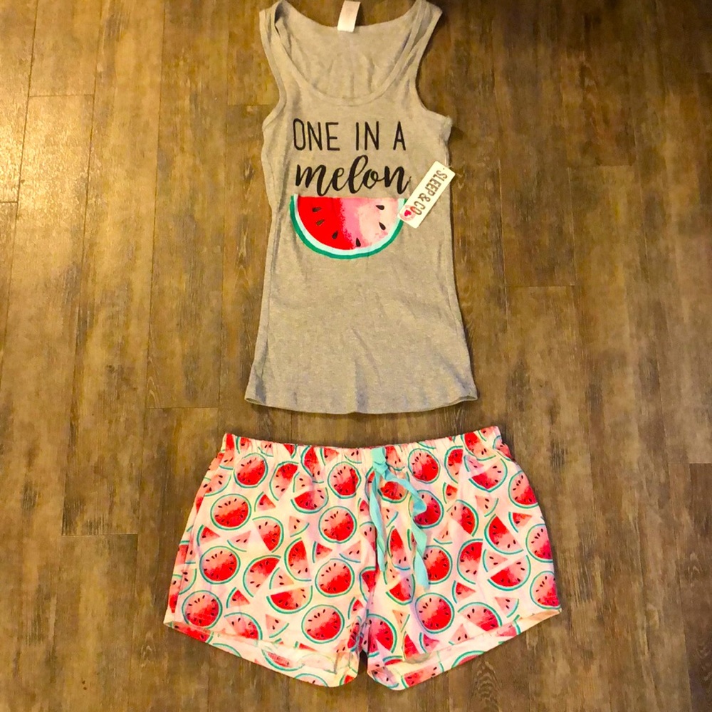 One in a melon pajama set brand new!